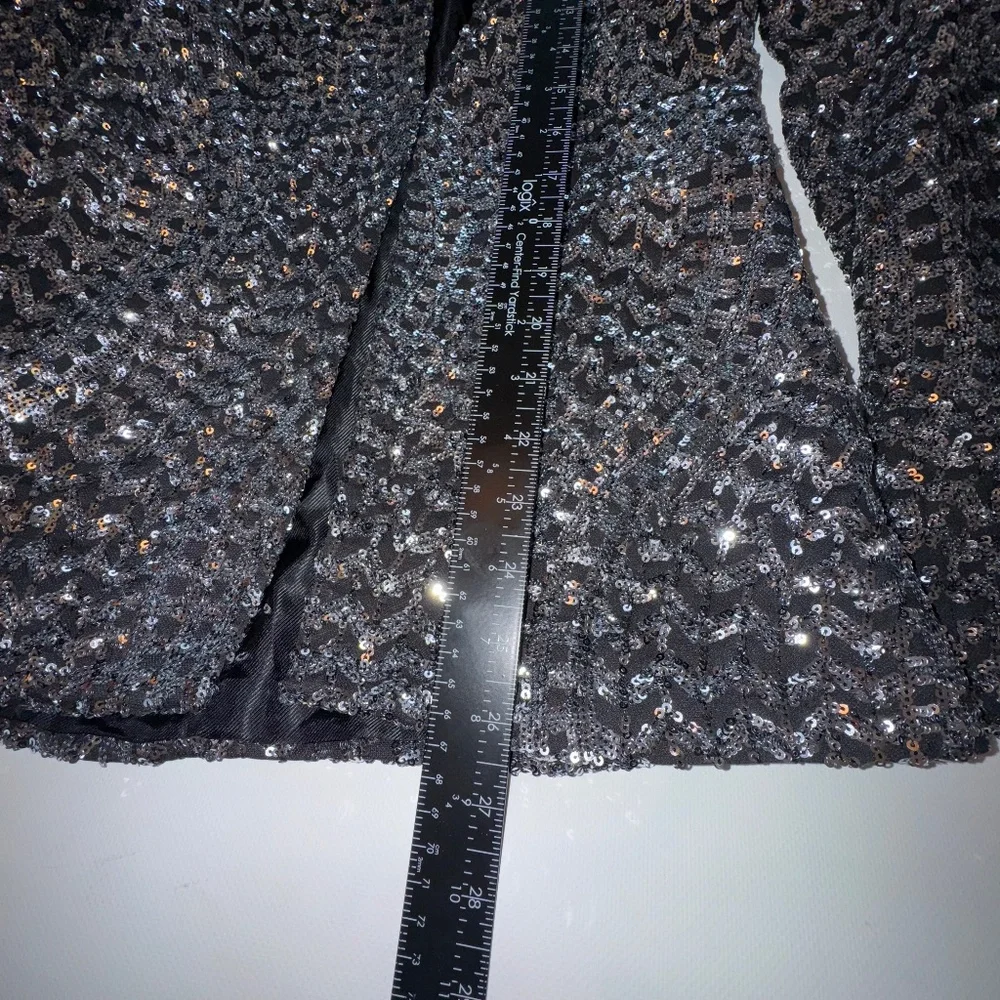 Zara Silver Sequin Blazer - Picture 11 of 12